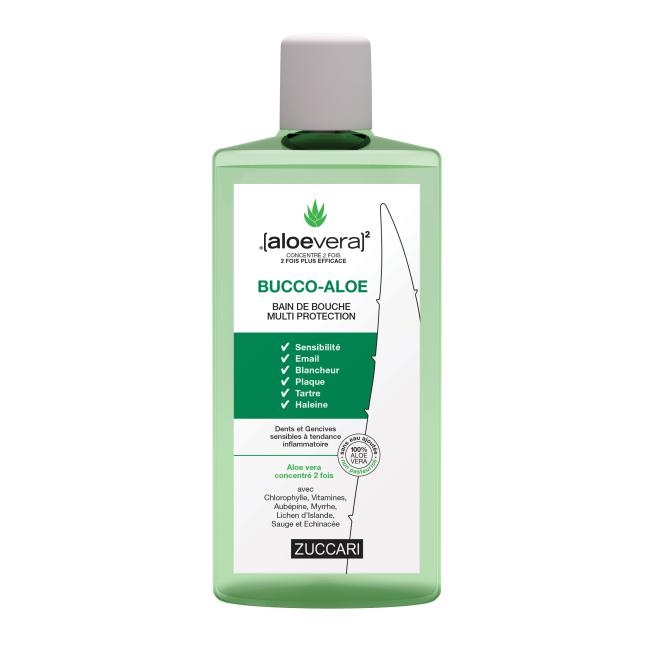 BUCCO-ALOE BAIN DE BOUCHE Flacon 250ml - face avant