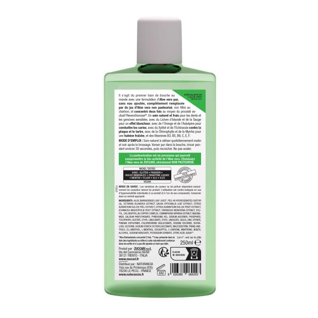 BUCCO-ALOE BAIN DE BOUCHE Flacon 250ml - face arrière