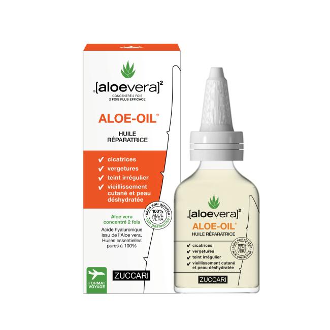 ALOE OIL HUILE REPARATRICE Flacon 50ml - boite et flacon