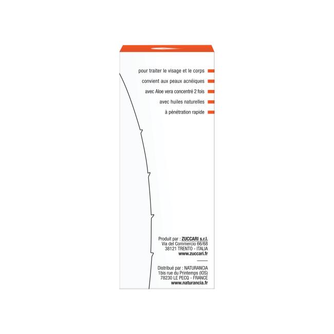 ALOE OIL HUILE REPARATRICE Flacon 50ml - boite face latérale