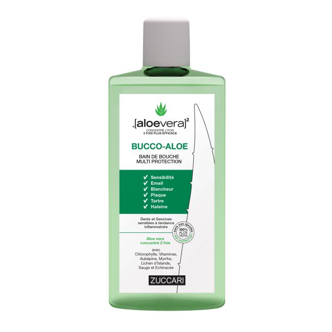 BUCCO-ALOE BAIN DE BOUCHE Flacon 250ml - face avant